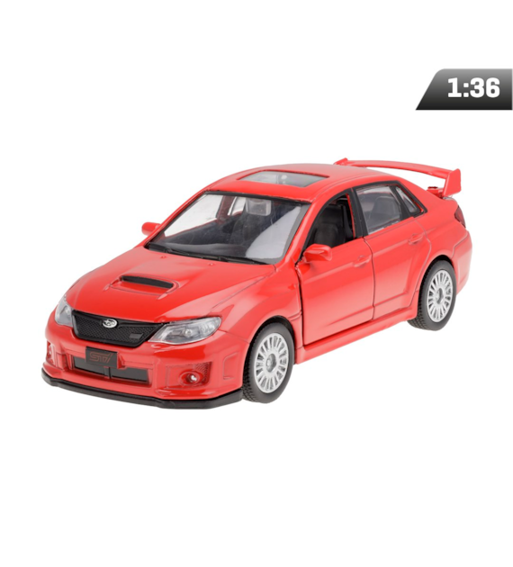 Model 1:36 RMZ Subaru WRX STI 2010, red