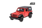 Model 1:35 RMZ Jeep Wrangler Rubicon 2021 - Soft Top, czerwony