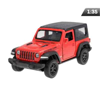 Model 1:35 RMZ Jeep Wrangler Rubicon 2021 - Soft Top, red
