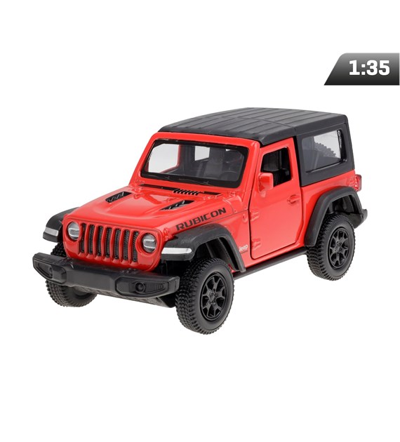 Modèle 1:35 RMZ Jeep Wrangler Rubicon 2021 - Soft Top, rouge