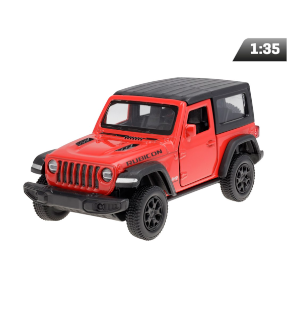 Model 1:35 RMZ Jeep Wrangler Rubicon 2021 - Soft Top, red