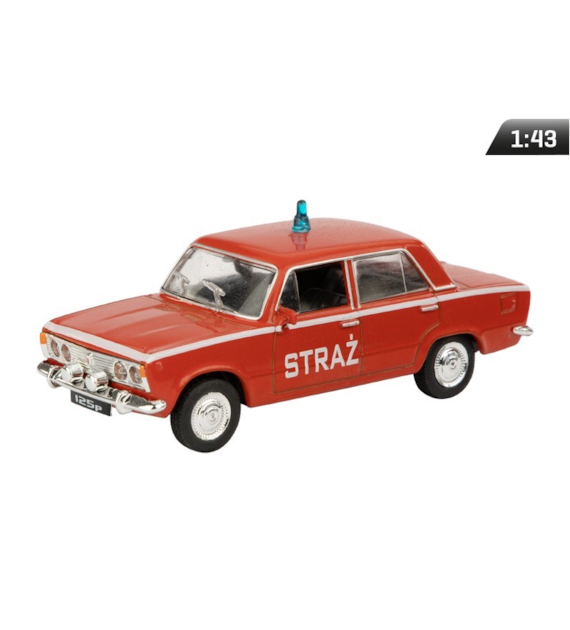 Model 1:43, Fiat 125p Straż, czerwony