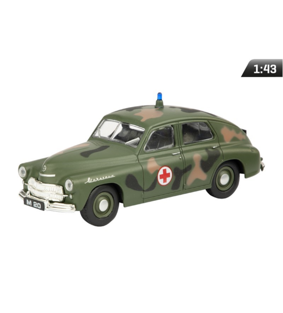 Model 1:43, Warszawa Wojskowa Sanitarka, zielony