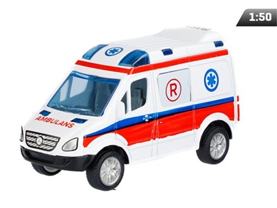 Modèle 1:50, Mercedes-Benz Sprinter Mini, URGENCE, blanc