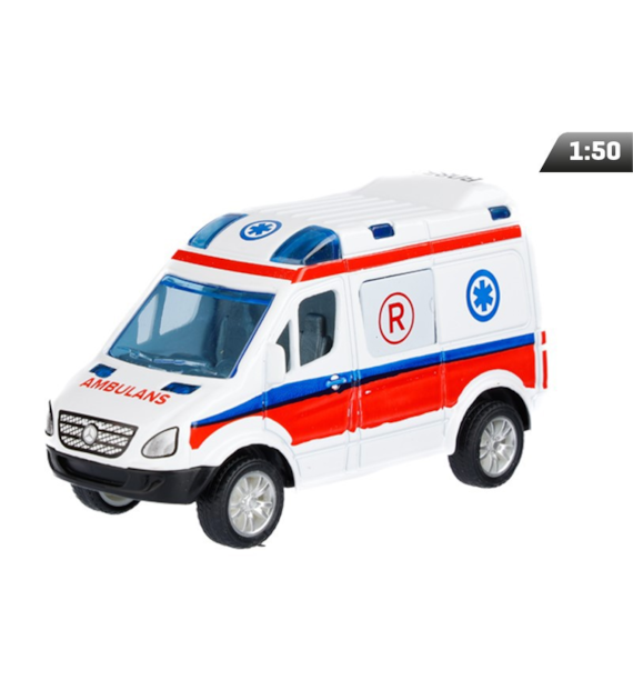 Model 1:50, Mercedes-Benz Sprinter Mini, POGOTOWIE, biały