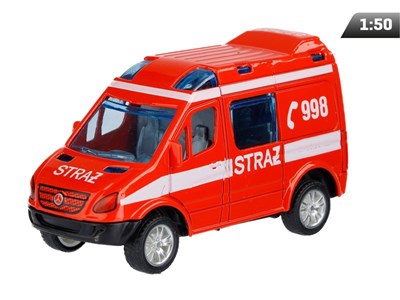 Modèle 1:50, Mercedes-Benz Sprinter Mini, FIRE, rouge