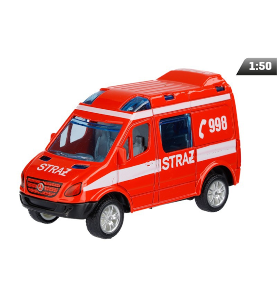 Model 1:50, Mercedes-Benz Sprinter Mini, STRAŻ, czerwony