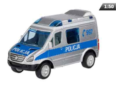 Modèle 1:50, Mercedes-Benz Sprinter Mini, POLICE, argenté