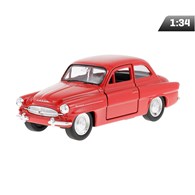 Model 1:34, ŠKODA OCTAVIA,1962, czerwony