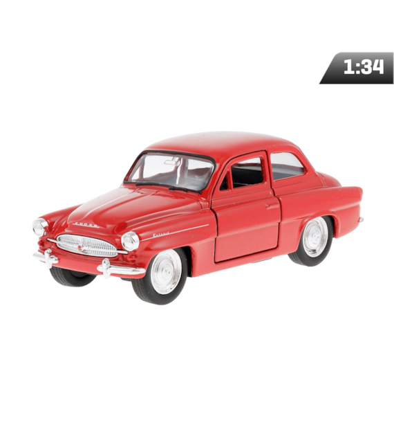 Model 1:34, ŠKODA OCTAVIA,1962, czerwony