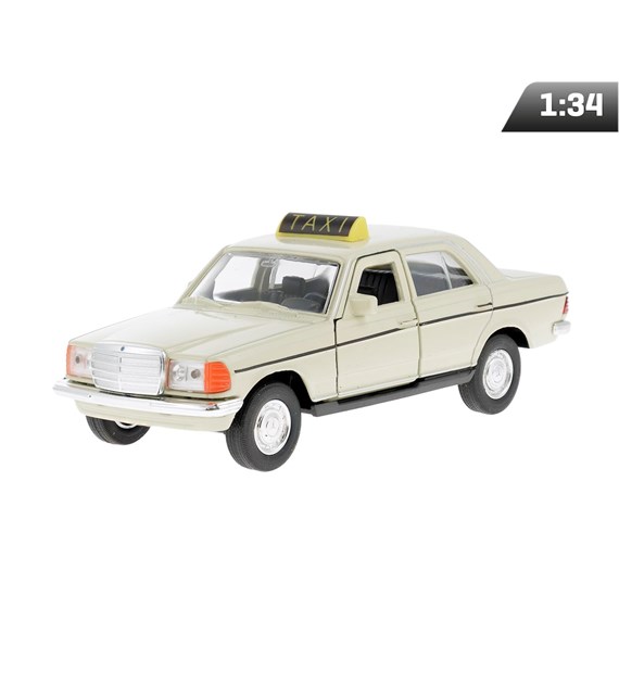 Model 1:34, MERCEDES-BENZ 230E, TAXI, kremowy