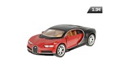 Model 1:34 Bugatti Chiron, czerwono-czarny