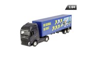 Model 1:64 VOLVO FH, granatowy ciągnik, naczepa BE GLOBAL