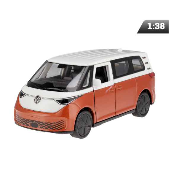 Model 1:34, VW ID BUZZ, biało - czerwony