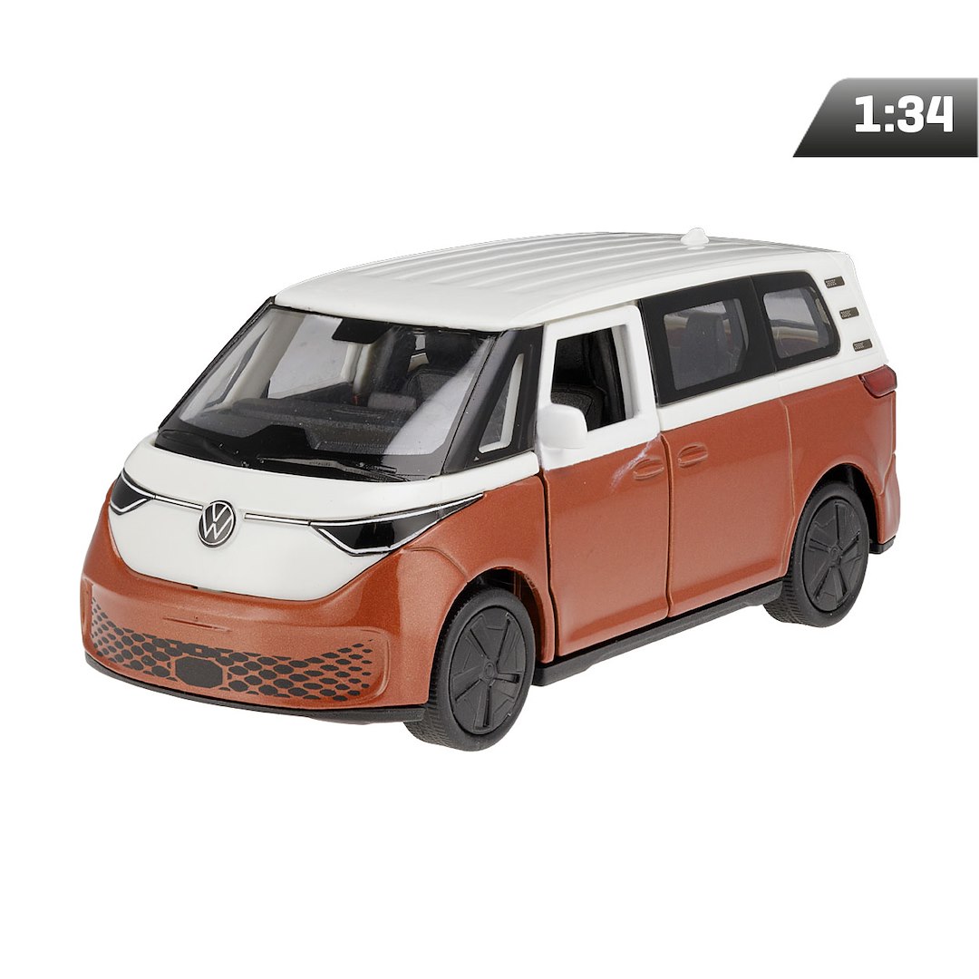 Model 1:34, VW ID BUZZ, biało - czerwony