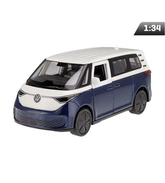Model 1:34, VW ID BUZZ, biało - granatowy
