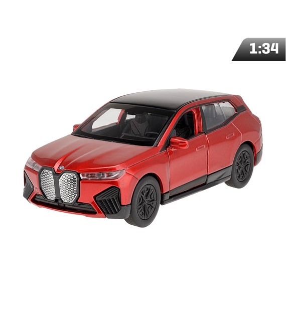 Model 1:34, BMW iX, czerwony