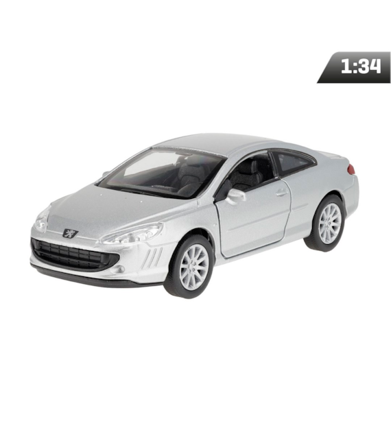 Model 1:34, Peugeot Coupe 407, srebrny