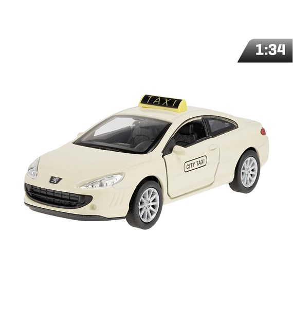 Model 1:34, Peugeot Coupe 407 TAXI, kremowy