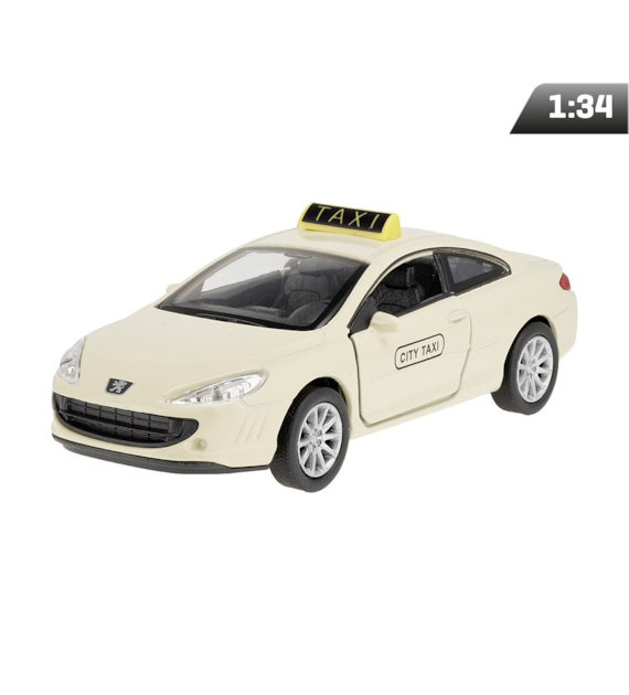 Model 1:34, Peugeot Coupe 407 TAXI, kremowy