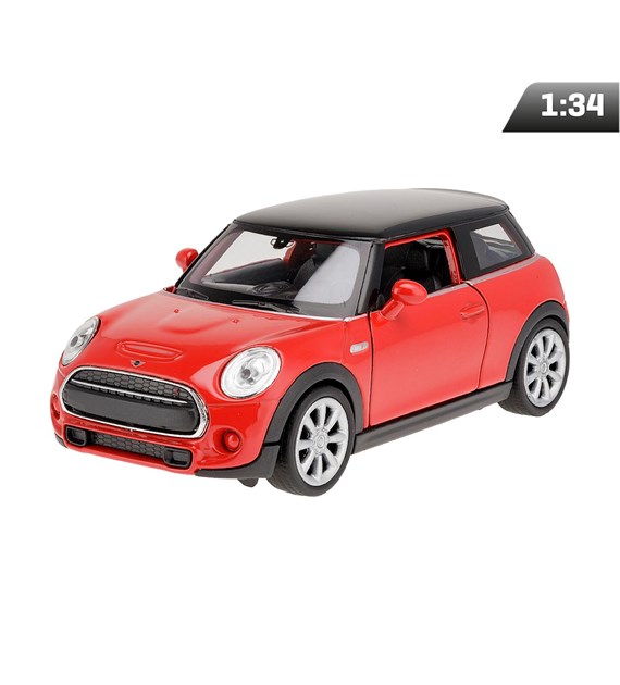 Model 1:34, NEW Mini Hatch, czerwony