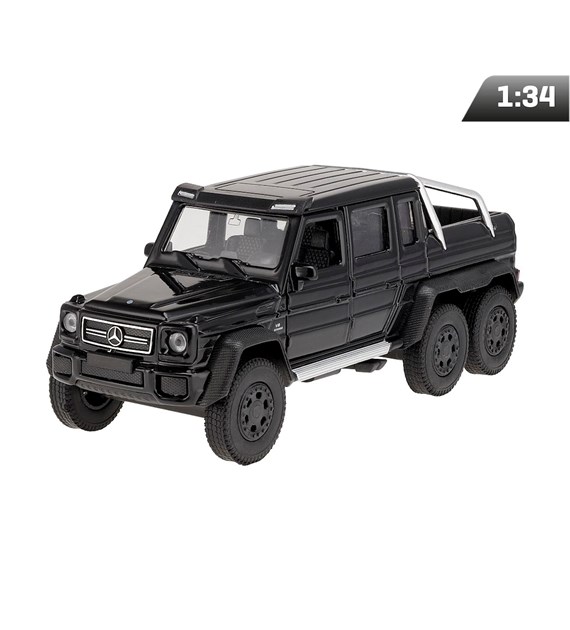 Modell 1:34, Mercedes-Benz G63 AMG 6x6, schwarz