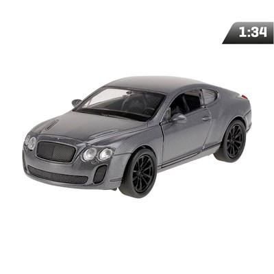 Model 1:34, Bentley Continental Supersport, srebrny