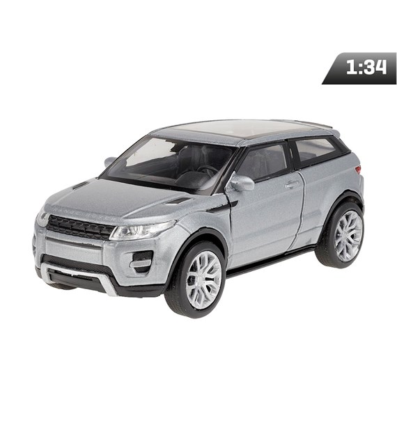 Model 1:34, Land Rover Range RoverEvoque, srebrny