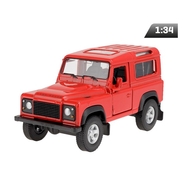 Model 1:34, Land Rover Defender, czerwony