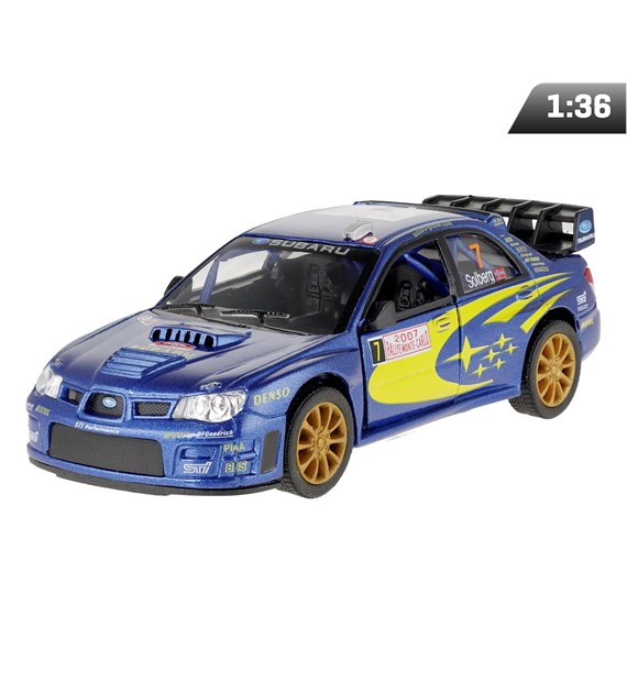 Model 1:36, 2007 Subaru Impreza WRC, niebieski