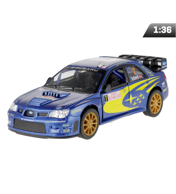 Model 1:36, 2007 Subaru Impreza WRC, niebieski