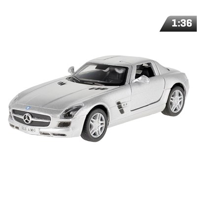 Model 1:36, Mercedes-Benz SLS AMG, srebrny