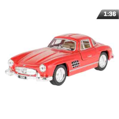 Model 1:36, 1954 Mercedes-Benz 300SL, czerwony
