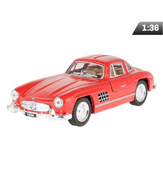 Model 1:36, 1954 Mercedes-Benz 300SL, czerwony