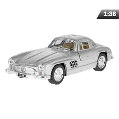 Model 1:36, 1954 Mercedes-Benz 300SL, srebrny