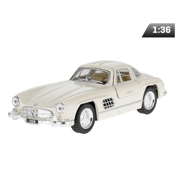 Model 1:36, 1954 Mercedes-Benz 300SL, kremowy