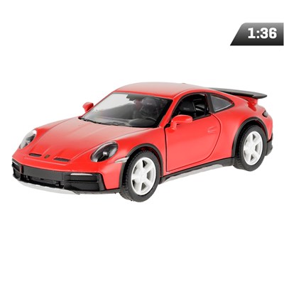 Model 1:36, Porsche 911 Rallye, czerwony