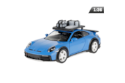 Model 1:36, Porsche 911 Rallye with roof rack, blue