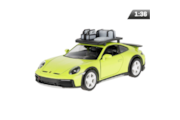 Model 1:36, Porsche 911 Rallye with roof rack, yellow