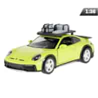 Model 1:36, Porsche 911 Rallye with roof rack, yellow