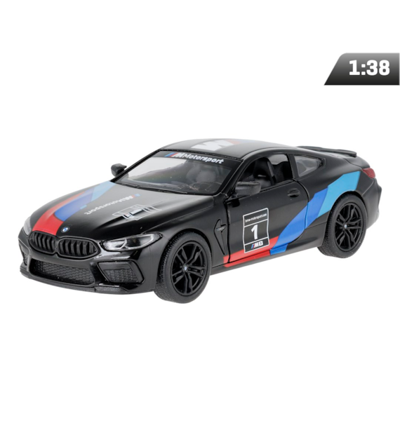 Model 1:38, BMW M8 Competition Coupe, czarny