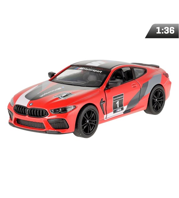 Model 1:38, BMW M8 Competition Coupe, czerwony