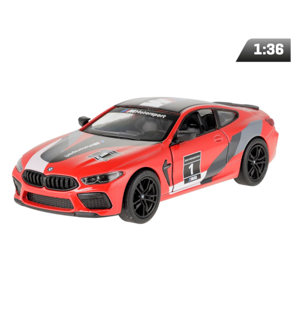 Model 1:38, BMW M8 Competition Coupe, czerwony