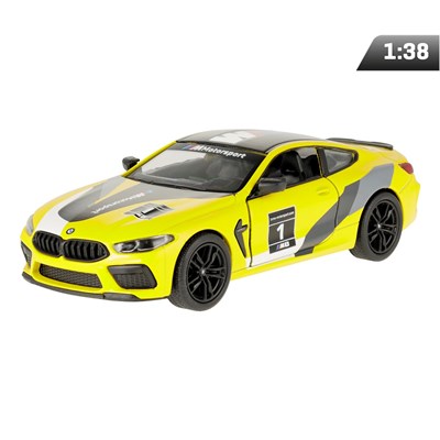 Model 1:38, BMW M8 Competition Coupe, żółty