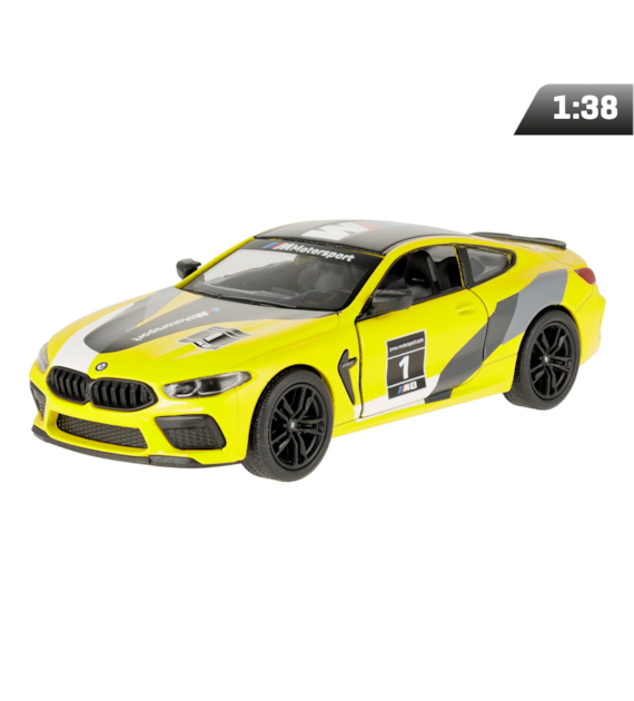 Model 1:38, BMW M8 Competition Coupe, yellow