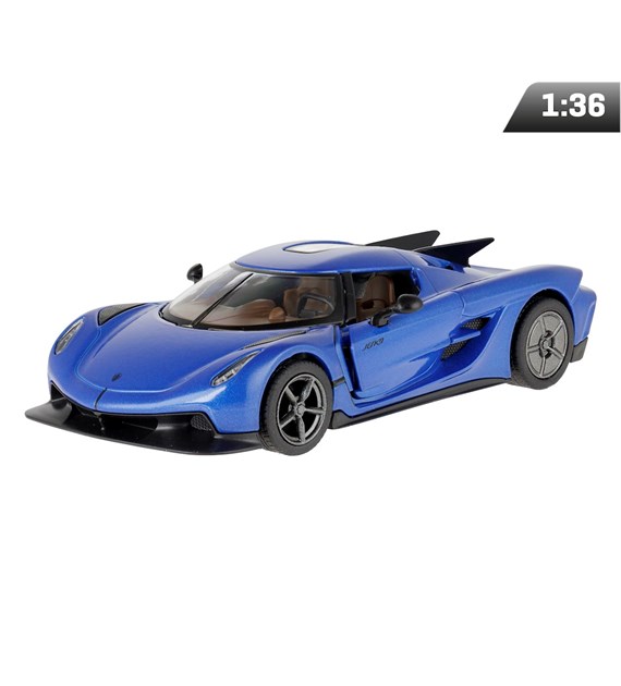 Model 1:36, Koenigsegg Jesko Absolut, niebieski