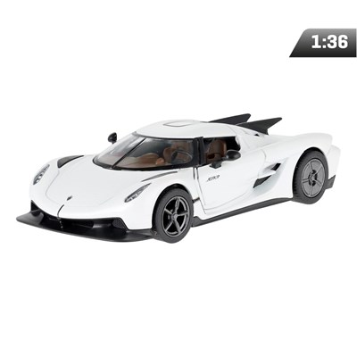 Model 1:36, Koenigsegg Jesko Absolut, biały