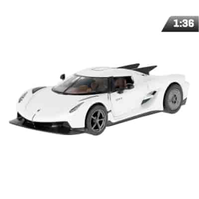 Model 1:36, Koenigsegg Jesko Absolut, biały