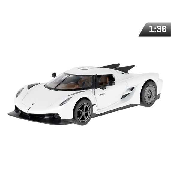 Model 1:36, Koenigsegg Jesko Absolut, biały