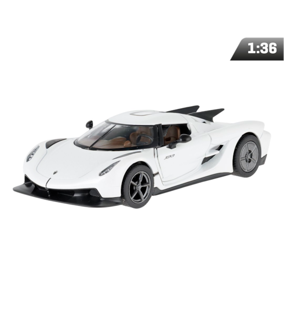 Model 1:36, Koenigsegg Jesko Absolut, biały